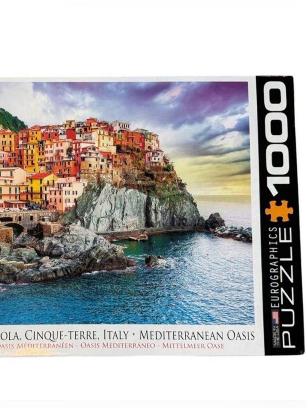🧩NEW EuroGraphics Manarola Cinque-Terre Italy Mediterranean 1000 Piece Puzzle